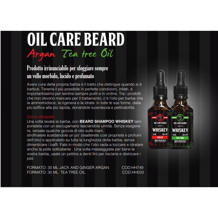 WHISKEY OIL CARE BEARD Argan