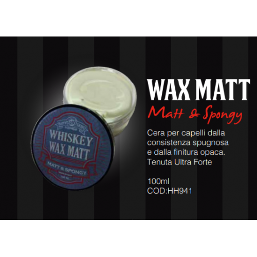 WHISKEY CERE PER CAPELLI WAX MATT 100ML