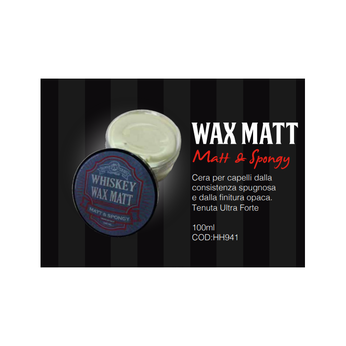 WHISKEY CERE PER CAPELLI WAX MATT 100ML