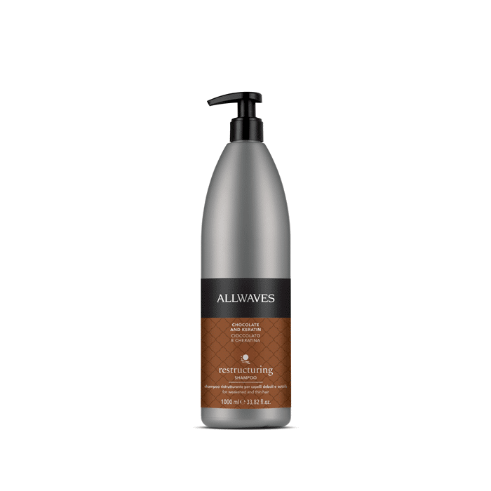 Allwaves Shampoo ristrutturante Cioccolato e Cheratina